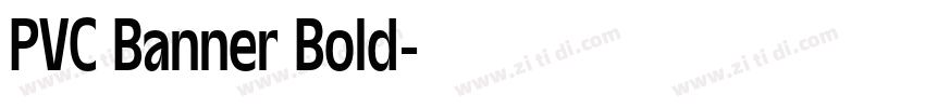 PVC Banner Bold字体转换